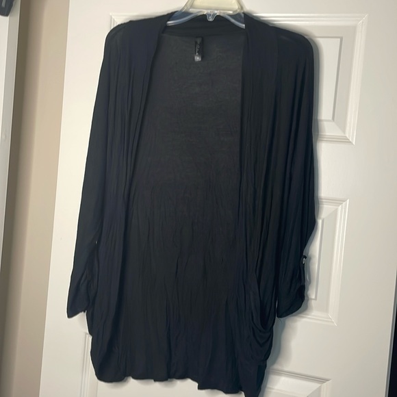 SPLASH THIN CARDIGAN W/ POCKETS - Picture 1 of 6